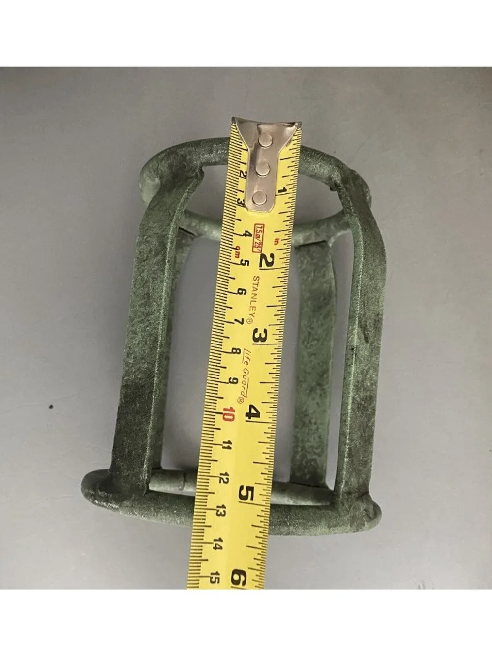 Verdigris Green Wrought Iron 2 Size Reversible Orb Holder (OrbHD2)